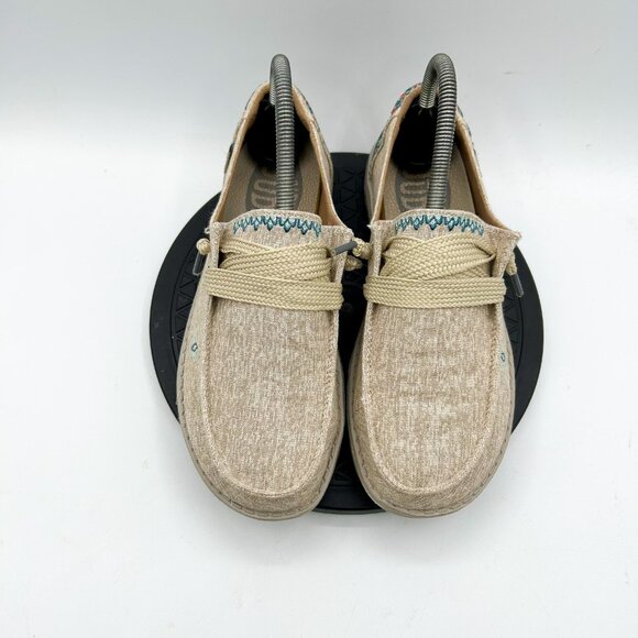 Hey Dude Shoes Wendy Flora Grey Slip On Shoes Western Womens Size 7 - Picture 9 of 9